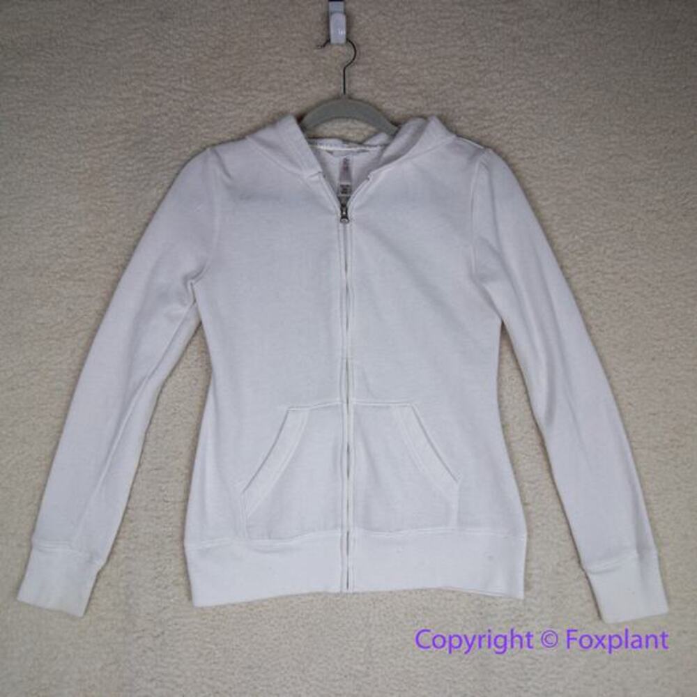 Gilligan & O'Malley Bride Wedding Hoodie Sweatshirt ‎ Full Zip Rhinestone Fitted